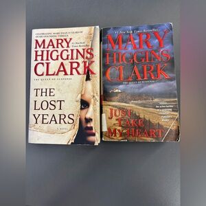 (3 for $20)Mary Higgins Clark 2 Books Just Take My Heart + The Lost Years